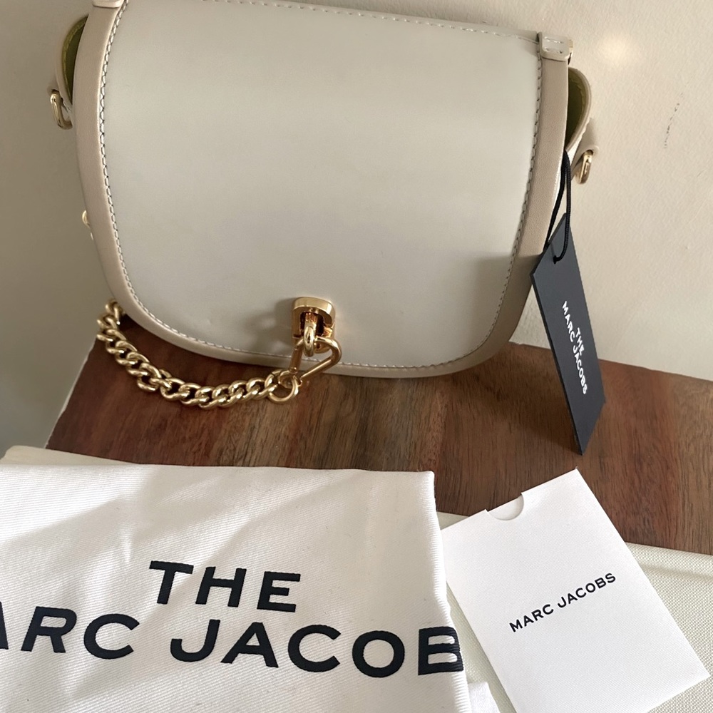 MARC JACOBS The Saddle Bag Leather Crossbody Bag